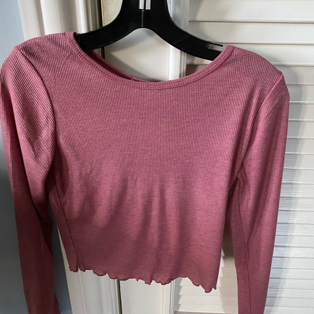Bozzolo pink crop top